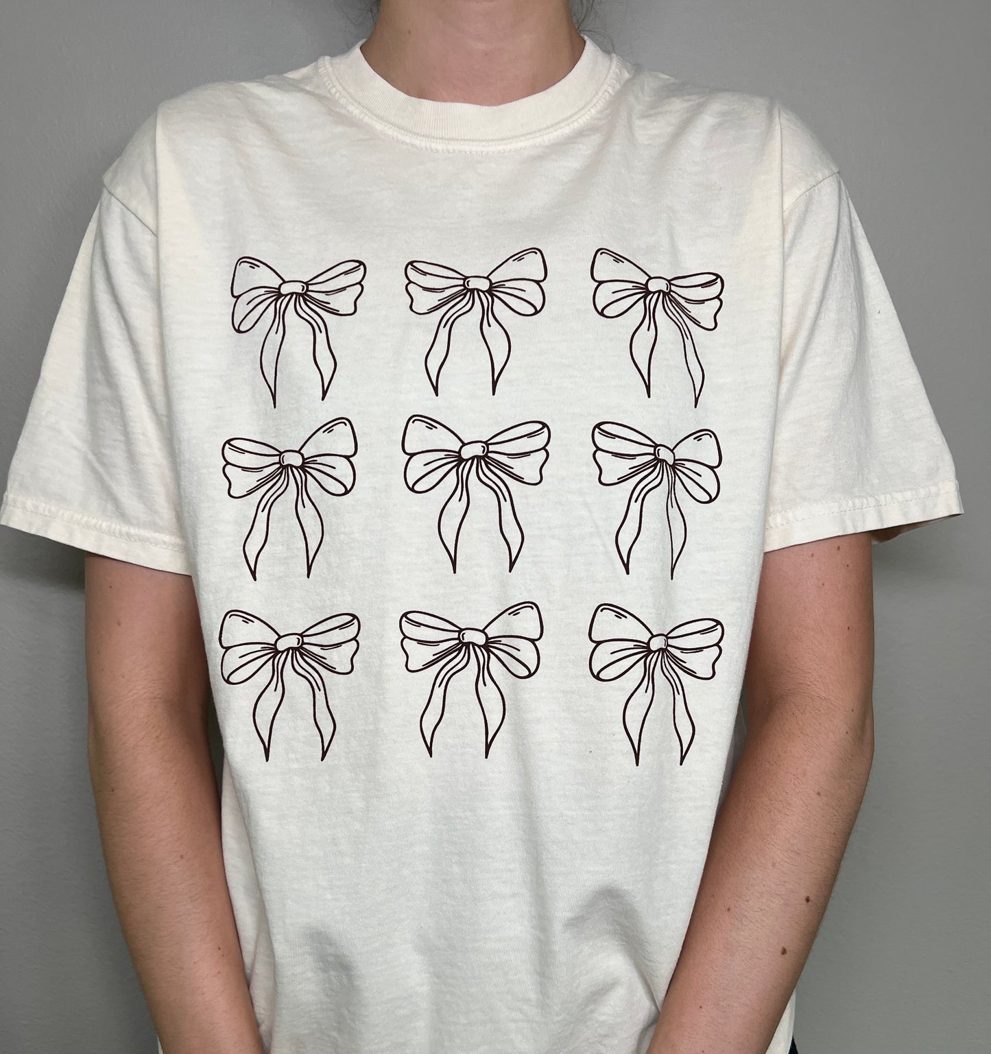 Neutral Bow Tee