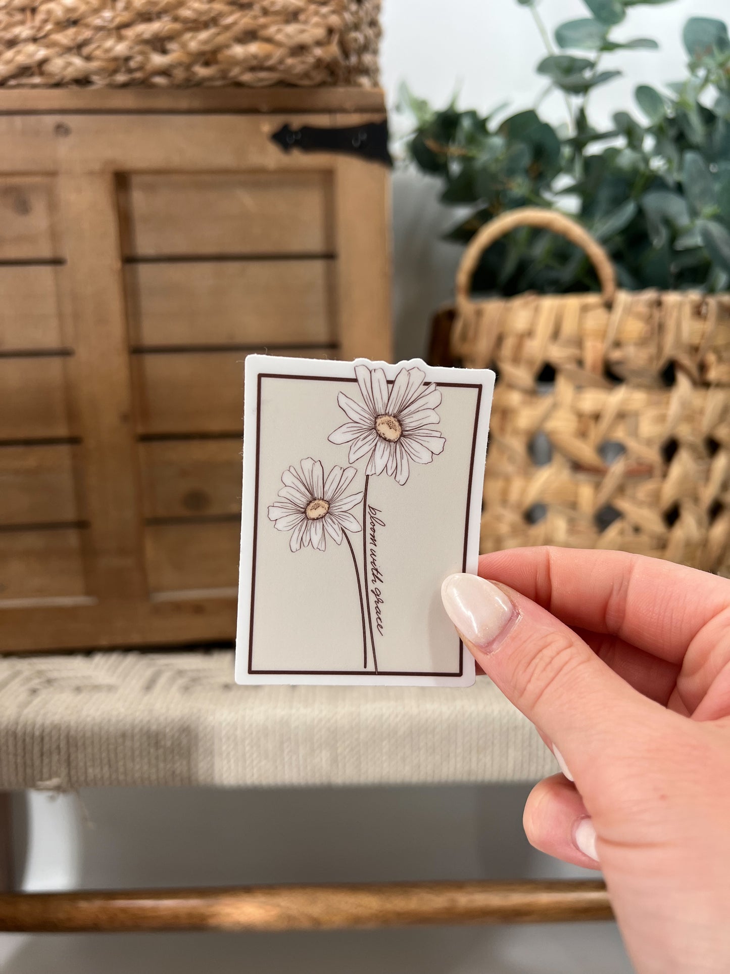 Patch Pattern: Daisy Bloom With Grace Sticker