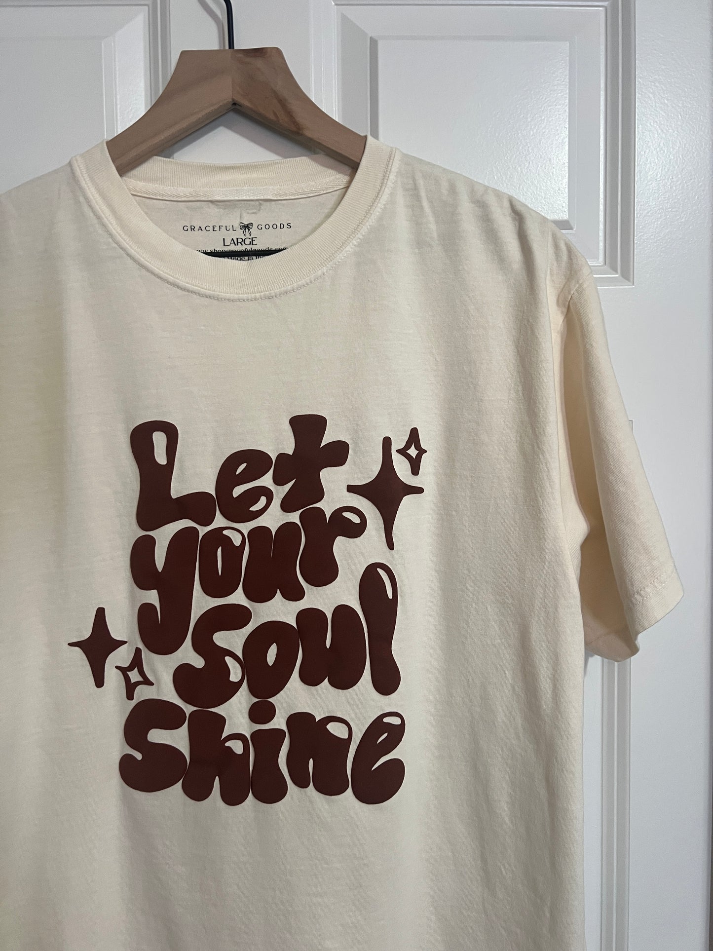 Let Your Soul Shine Puff Print Tee