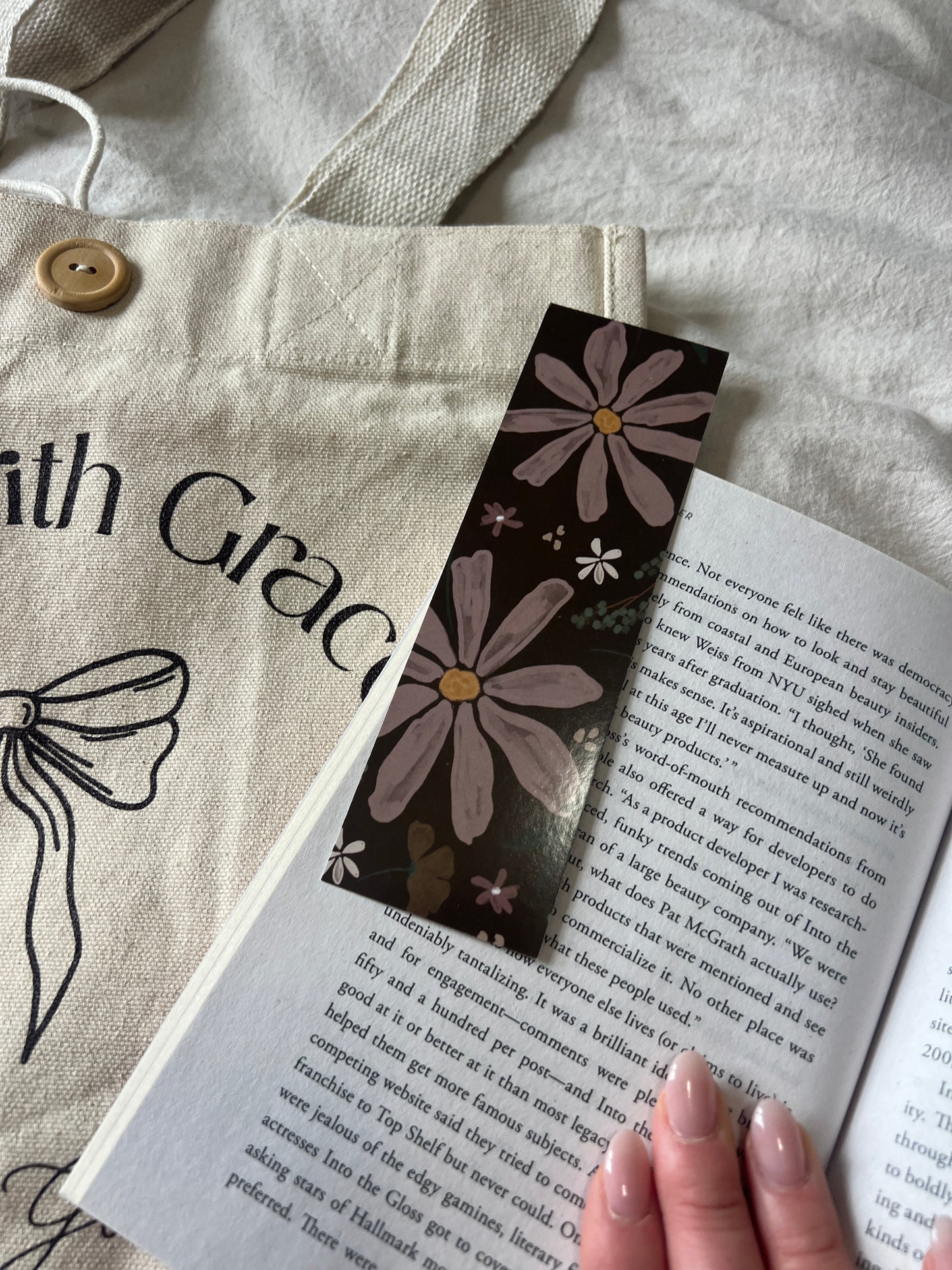 Rustic Vintage Floral Bookmark