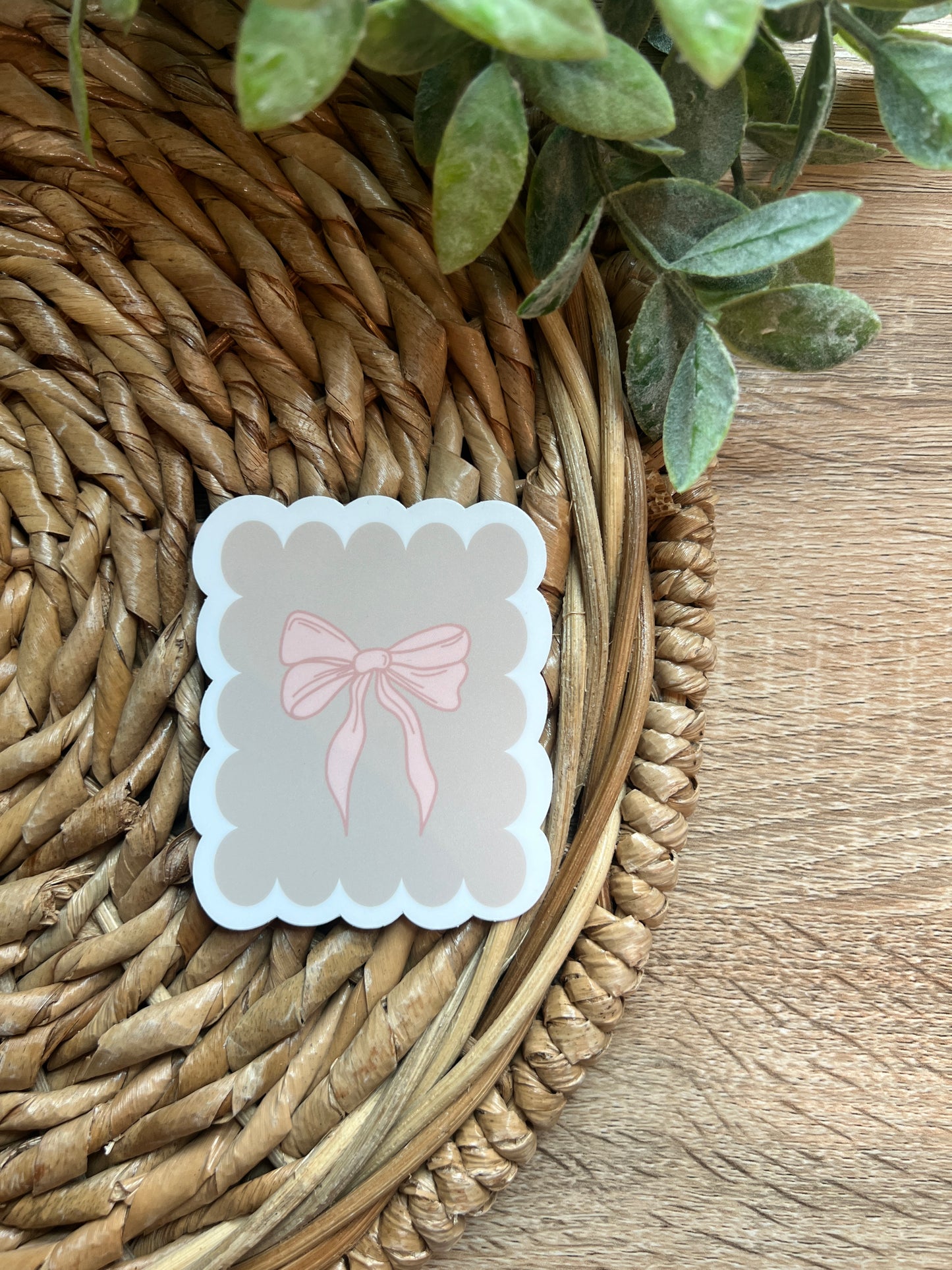 Bow Scallop Sticker