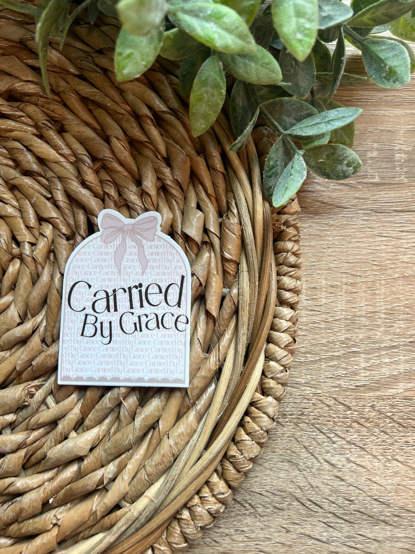 Carried By Grace Sticker