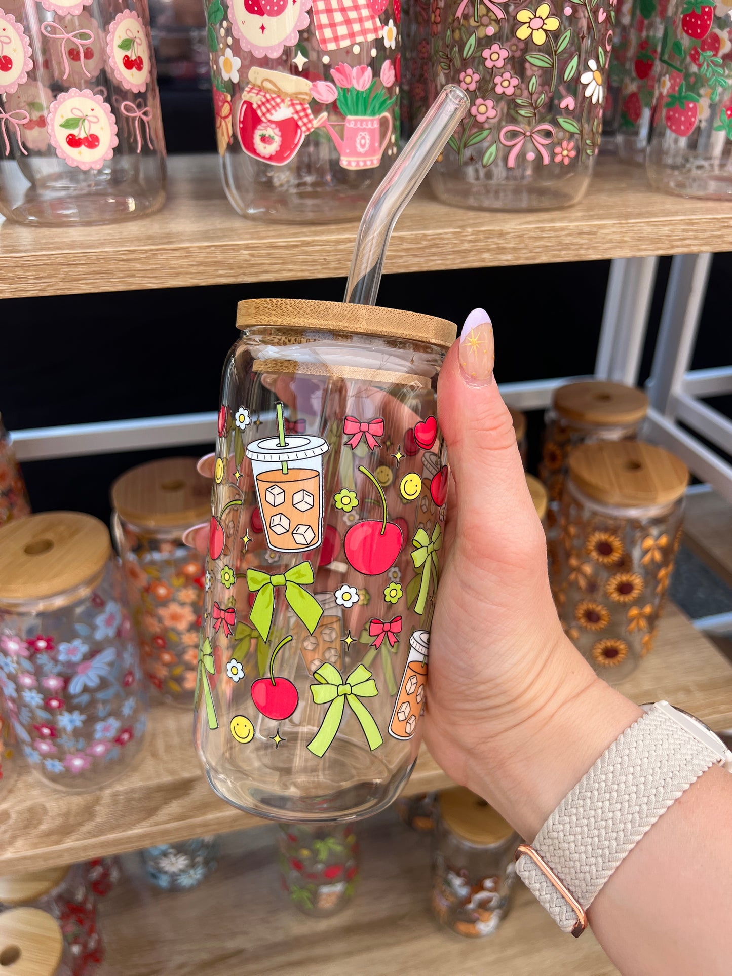 Sweet Bow Brew Glass Cup