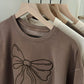 GG Signature Embroidered Bow Crewneck