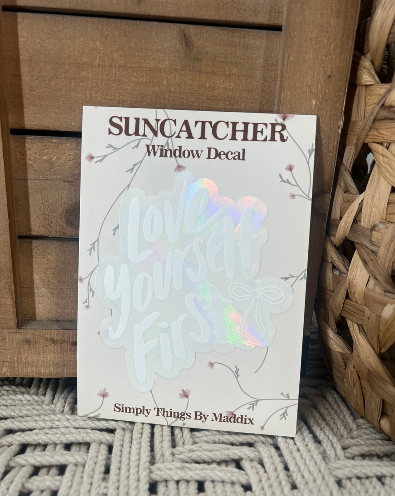 STBM: Love Yourself First Sun Catcher Decal