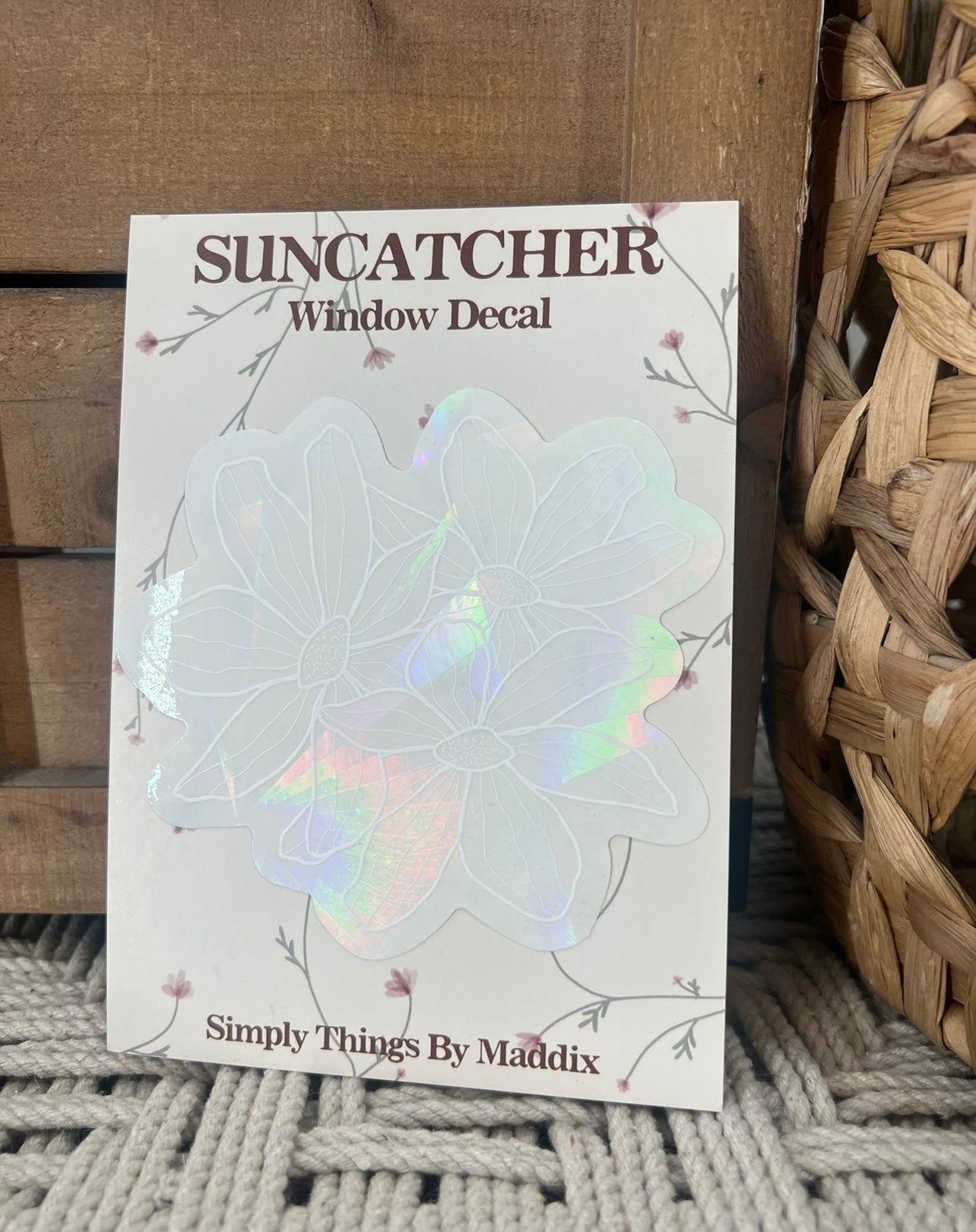 STBM: Cosmos Floral Sun Catcher Decal