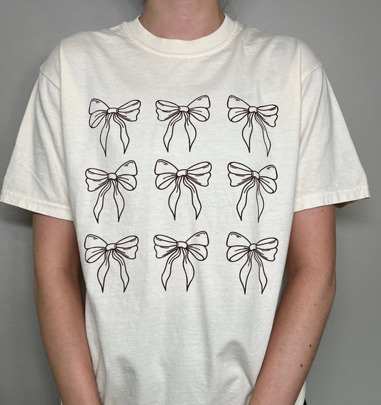 Neutral Bow Tee