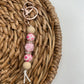 Daisies n Pink Keychain