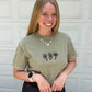 Triple Daisy Embroidered Tee