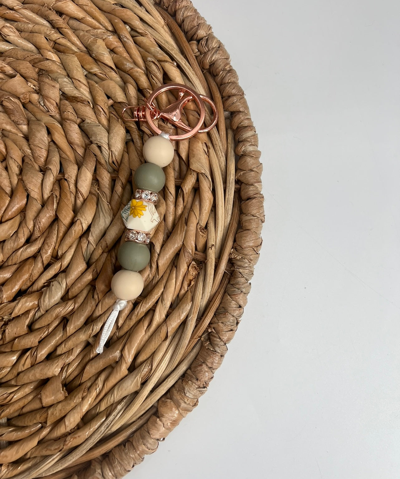 Vintage Floral Keychain