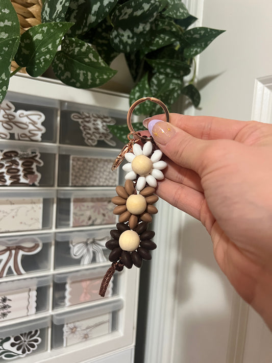 PRE-ORDER: Neutral Blooms Keychain