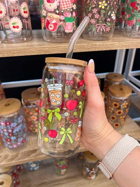 Sweet Bow Brew Glass Cup