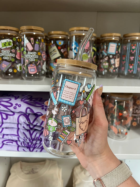 All Things Reader Glass Cup