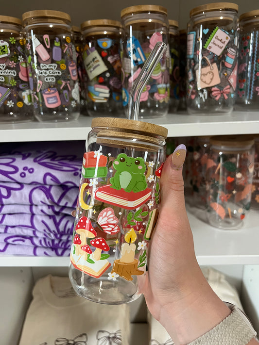 Frogs & Fairytales Glass Cup