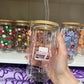 Typewriter Club 16oz Glass Cup