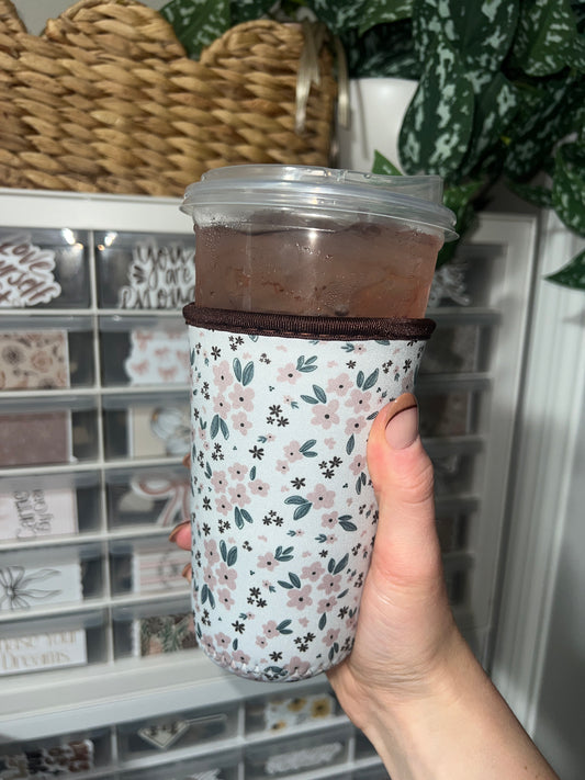 Graceful Sips: Neutral Florals