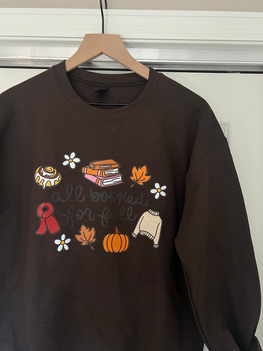 All Booked for Fall Crewneck