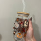 Fall Things Glass Cup