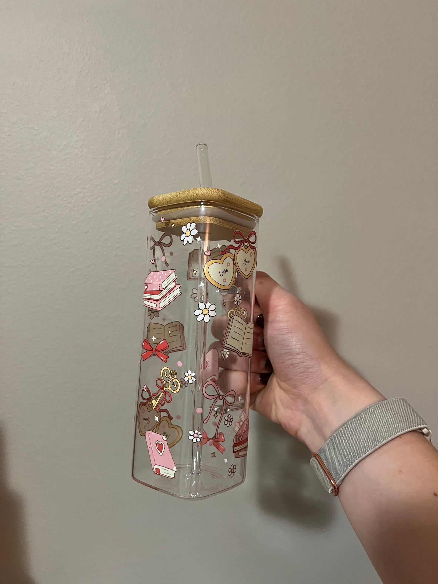 Square Glass Tumblers (Multiple Designs Available)