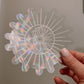 Floral Midnight Sun Sun Catcher Decal