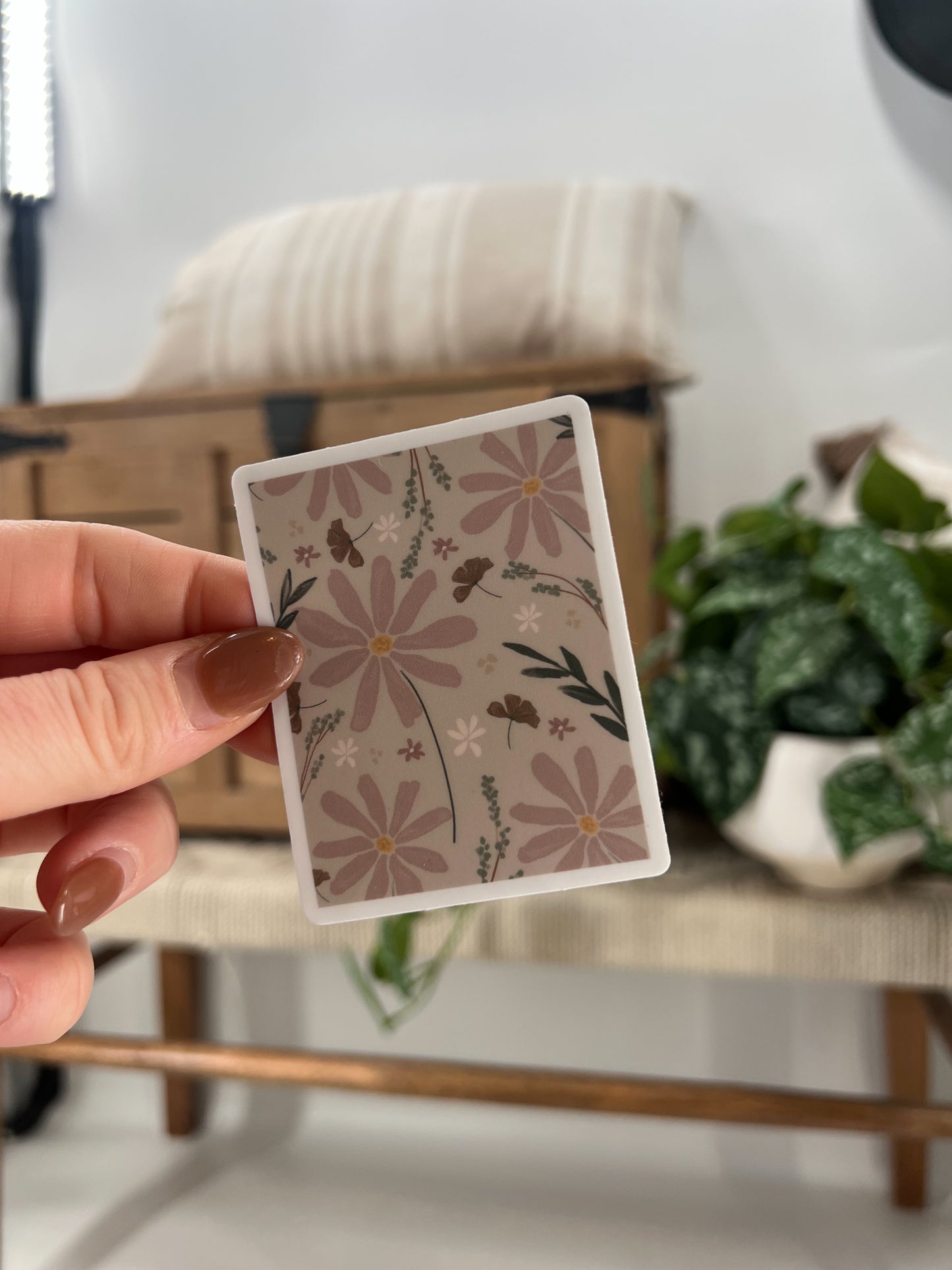 Patch Pattern: Vintage Florals Print Sticker