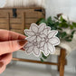 Cosmos Flower Sticker